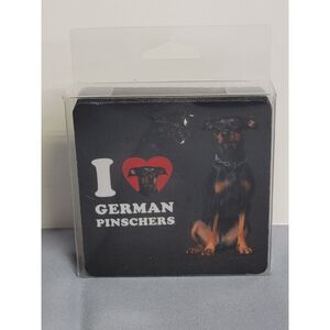 I ❤️ German Pinscher Coasters #A21